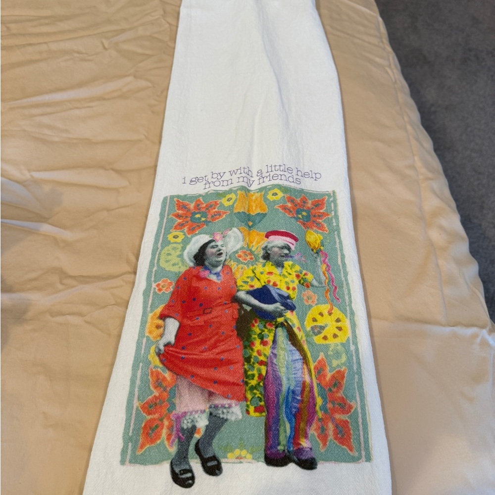 Colorful Friends Tea Towel - Picture 2 of 3